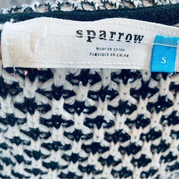 Sparrow Brand Black and White Sweater. - Picture 8 of 9